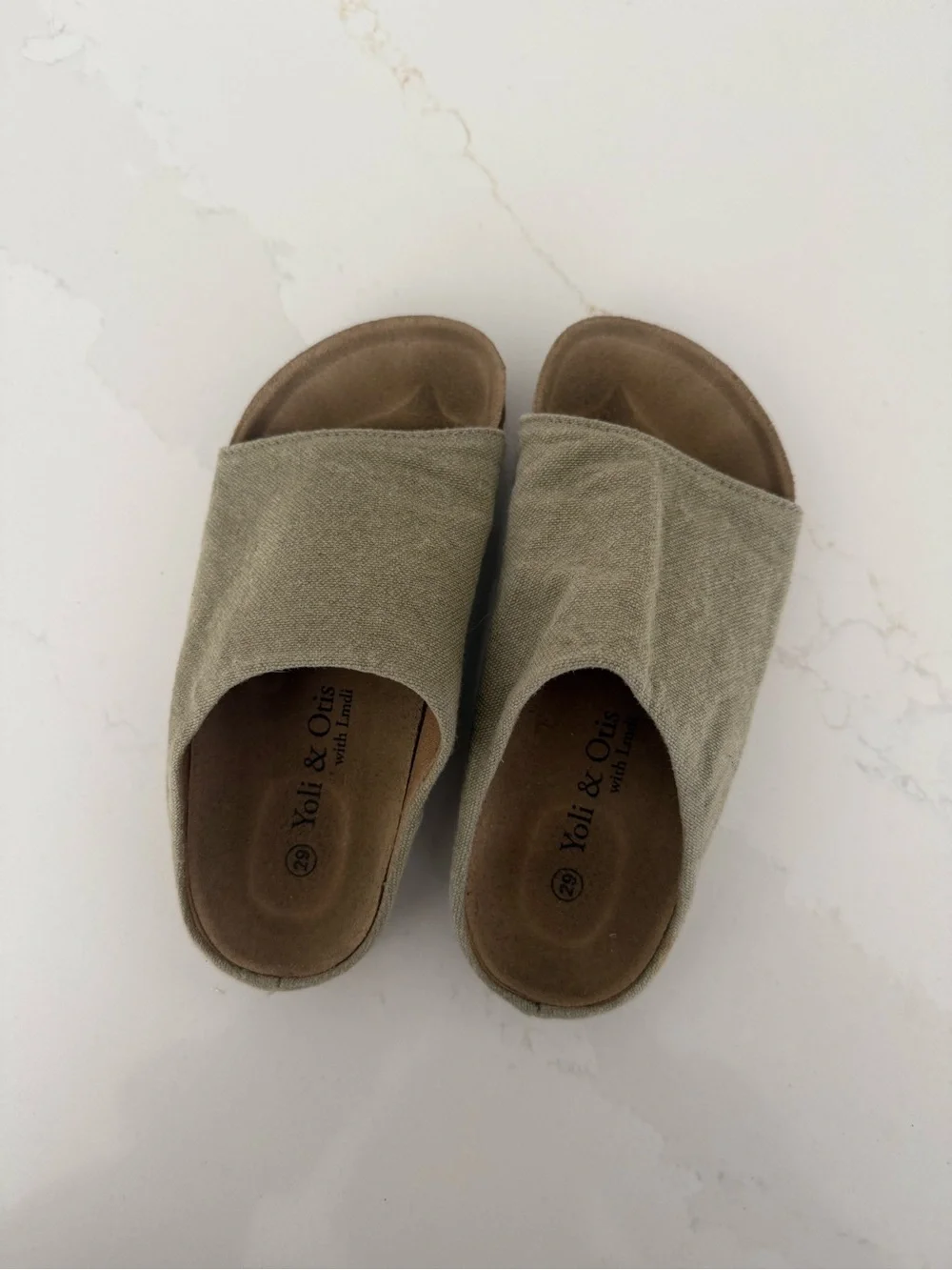Yoli & Otis slide footbed kids sandals